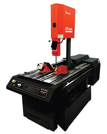 amada VT series band saw with vertical and tilt frame