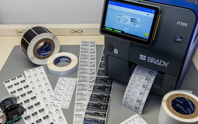 Industrial labeling with the Brady i7500 printer