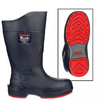 Slip-resistant sole of Tingley Flite Boots