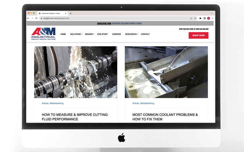 Metalworking content on A&M Industrial's Industrial Insights blog.