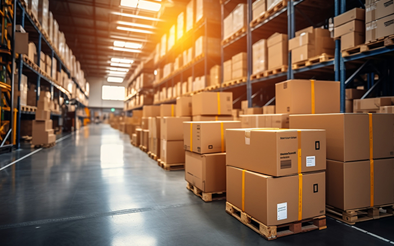 The heavily stocked A&M Industrial warehouse.