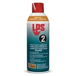 LPS 2® Heavy Duty Lubricant, 00216, 11 Oz Aerosol Can, Multi-Purpose, Non-Drying Film, Brown