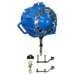 3M DBI-SALA Fall Protection 7100207460 Rollgliss™ Auto Retract Low Speed Sloped Emergency Descent Device, 75 to 310 lb Weight Capacity, Aluminum/Stainless Steel Hardware, Carabiner Anchorage Connection, ANSI Z359, OSHA Compliant