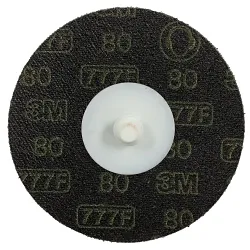 3M™ 7000000555 777F Disc, 3 in Dia Disc, 80 Grit, Ceramic Abrasive, TR Attachment