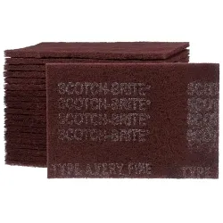 3M™ Scotch-Brite™ 7447 Maroon General Purpose Hand Pad – 9" x 6", Very Fine Aluminum Oxide Abrasive Surface Finishing & Cleaning Pad