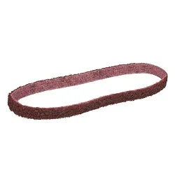 3Mâ„¢ 7000028461 SC-BS Scrim Backed Belt, 0.75 in W 18 in L, Medium Grade, Aluminum Oxide Abrasive, Maroon