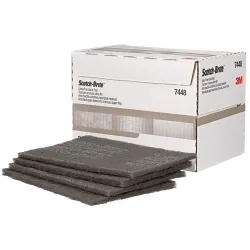 3Mâ„¢ 7100089226 7448 Pad, 9 in L, 6 in W/Dia, Ultra Fine Grade, Silicon Carbide Abrasive