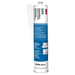 3M™ 7000000945 560 Adhesive Sealant, 31 mL Cartridge, White, Polyurethane Base