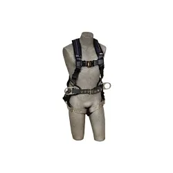 3M DBI-SALA Fall Protection 70007416541 ExoFit™ XP Harness, L, 420 lb Load, Polyester Strap, Quick-Connect Leg Strap Buckle, Steel Hardware, Blue