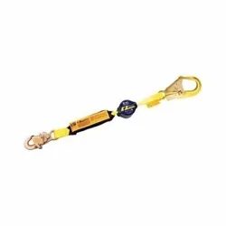 3M DBI-SALA Fall Protection 1241462 EZ-Stop™ Retard™ Arc Flash Retractable Tie-Off Variable Shock Absorbing Lanyard, 130 to 310 lb Load, 6 ft L, Polyester Webbing Line, 1 Legs, Rebar Hook Anchorage Connection, OSHA 1910.66, OSHA 1926.502