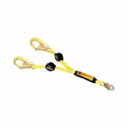 3M DBI-SALA Fall Protection 1241482 EZ-Stop™ Retard™ Arc Flash Retractable Tie-Off Variable Shock Absorbing Lanyard, 130 to 310 lb Load, 6 ft L, Polyester Webbing Line, 2 Legs, Rebar Hook Anchorage Connection, OSHA 1910.66, OSHA 1926.502