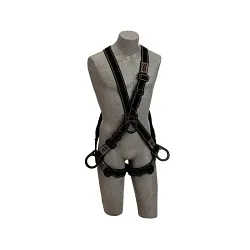 3M DBI-SALA Fall Protection 7100235691 Arc Flash Climbing/Positioning Harness, Universal, 310 lb Load, Kevlar®/Nomex® Strap, Pass-Thru Leg Strap Buckle, PVC Coated Steel Hardware, Black