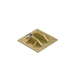 3M DBI-SALA Fall Protection 64825017335 Bolt-On Reusable Concrete Anchor Base, For Use With 8519819 Multi-Clamping Pole, 15 in H, Steel, Gold