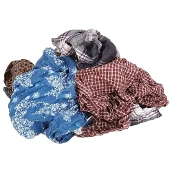 Blue Chip 56818 Flannel Cloth Wiper Rags, Light Colors, Reclaimed, Ideal for Delicate Surfaces, 50 Lbs. Case