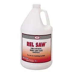 Relton REL SAWâ„¢ 01G-RS Concentrate Semi-Synthetic Band-Saw Fluid Coolant, 1 gal Bottle, Slight Odor/Scent, Liquid Form, Amber