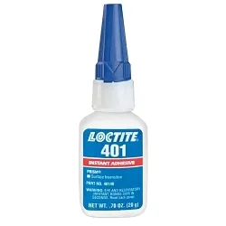 Loctite® 135429 Prism® 401™ 1-Part General Purpose Low Viscosity Instant Adhesive, 20 g Bottle, Clear, 24 hr Curing