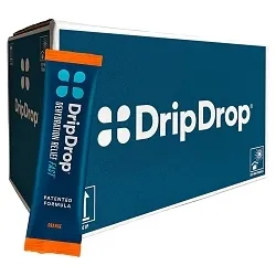 DripDrop #61410 – Orange Electrolyte Drink Mix, 100 Count of 16oz Powder Sticks