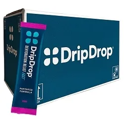 DripDrop #61407 – Berry Electrolyte Drink Mix, 100 Count of 16oz Powder Sticks