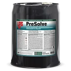 LPS® 01405 PreSolve® Industrial Degreaser, 5 gal Pail, Liquid, Clear/White, Orange