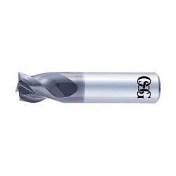 A Brand® 82330021 8233 Square End Mill, 0.1875 in Length of Cut, (3) Flutes, 1/8 in Dia Shank, 2 in OAL, Cr