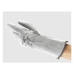 ActivArmr® 288352 42-474 Heavy Duty Heat-Resistant Gloves, 9, ANSI Heat Level: 2, Non-Woven Polyester/Nitrile/Polycotton, Gray, Felt Lining, Gauntlet Cuff, Nitrile Coating, 14 in L, 480 deg F Max