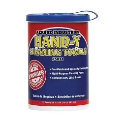 Aervoe® 5021 Hand-Y Cleaning Towel, L, 75 Towels/Tub Capacity