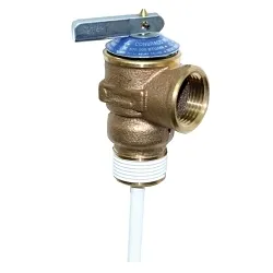 Apollo™ 18C40127 18C-400 Temperature and Pressure Relief Valve, 1/2 in Nominal, MNPT x FNPT End Style, 210 deg F, Bronze Body, Domestic