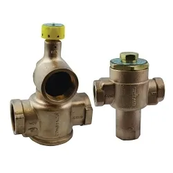 Apollo™ 34CLF104H1 34CLF Hydronic High Temperature/Capacity Thermostatic Mixing Valve, 3/4 in Nominal, FNPT End Style, 150 psi Pressure, 1 gpm Flow Rate, Bronze Body
