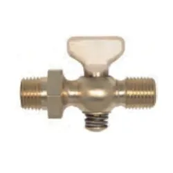 Apollo™ 4120301 41 Series Air Cock, 3/8 in Nominal, Double MNPT End Style, T-Handle Actuator, Domestic