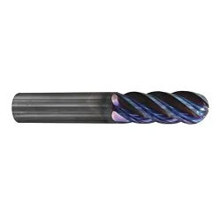 Nachi L9709 0.125" 5FL AQUA V MILL BALL NOSE