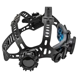 ArcOneĀ® 16-HG Gel Pad Ratchet Headgear, Black, Plastic