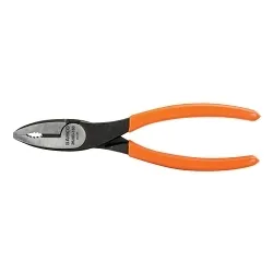 BahcoĀ® BAH2628D-180 2628 D Combination Plier, 2.5 mm, 2 mm THK Max Wire, 36 mm H x 24 mm W x 10.8 mm THK Jaw Alloy Steel Jaw, 180 mm OAL