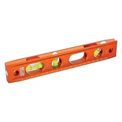 Bahco® BAH426TOR9 Spirit Torpedo Level, 230 mm L, 3 Vials, Aluminum, Horizontal/Plumb/45 deg Vial Position, +/-0.5 mm/m Accuracy