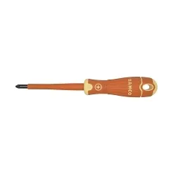 Bahco® B142003150 B142PZ Screwdriver, #3 Pozidriv® Point, 10-1/2 in OAL, Black Oxide/Phosphate, DIN 5260, IEC 60900