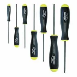 Bondhus® 10645 Ball End Standard Length Screwdriver Set, 7 Pieces, Steel/Thermoplastic/Soft Rubber Coated, ProGuard™
