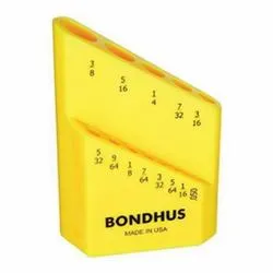 BondhusĀ® 18037 Organizer Hex Key Stand, 13 Slots, Alloy Steel