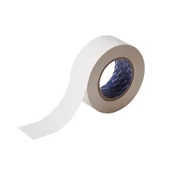 Brady® ToughStripe® 104311 Continuous Solid Pattern Floor Marking Tape, 100 ft L 2 in W, White, Polyester, Rubber Based Adhesive Mount