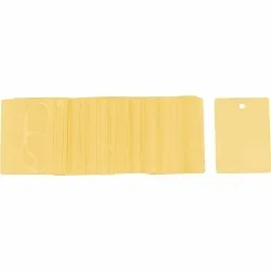 Brady® 23322 2-Sided Rectangular Laminating Pouch, For Use With Heat Laminator, Polyester, Yellow, 3-1/2 in W x 2-1/2 in H