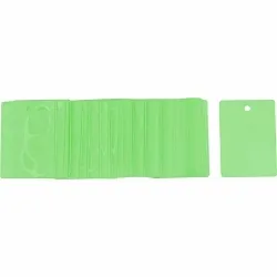 Brady® 23324 2-Sided Rectangular Laminating Pouch, For Use With Heat Laminator, Polyester, Green, 3-1/2 in W x 2-1/2 in H
