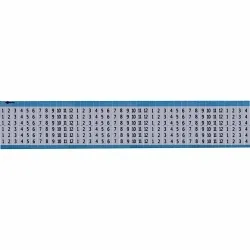Brady® AF-1-12-SC-PK AF Series Consecutive Number Pre-Printed Repeated Wire Marker Card, 3/4 in L x 0.45 in W, Black on Silver, B-184 Dead Soft Aluminum Foil, 36 Markers per Card