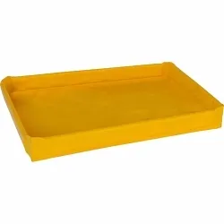 SPCĀ® FW487204-Y Foam Wall Lightweight Portable Spill Berm, 48 in L x 72 in W x 4 in H, PVC