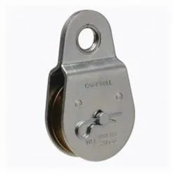 Campbell® T7550402 Heavy Duty Single Sheave Fixed Eye Pulley, 2 in, 480 lb Load, Die Cast Zinc Sheave/Steel Body, Zinc Plated