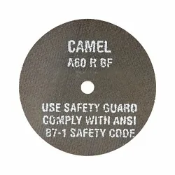 CGW® 35502 High Speed Premium Straight Cut-Off Wheel, 3 in Dia x 1/16 in THK, 1/4 in Center Hole, 36 Grit, Aluminum Oxide Abrasive