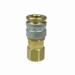 Coilhose® 110 Coilflow Megaflow Quick Disconnect Hose Coupler, 1/4 in Nominal, Quick Disconnect Coupler x FNPT, 300 psi Pressure, Brass, Domestic