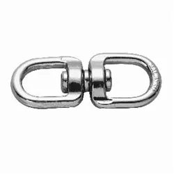Campbell® T7616202 Double End Round Eye Swivel, 100 lb Load, 3/4 in Trade, Die Cast Zinc