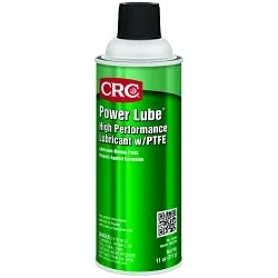 CRC® 03045 Power Lube® Extremely Flammable High Performance Industrial Lubricant, 16 oz Aerosol Can, Liquid Form, Light Amber/White Precipitate, 0.81