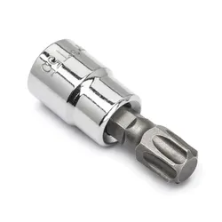 Crescent® CDTS10N Standard Length Socket Bit, 3/8 in Torx® Drive, T55, 1.35 in L Bit, ASME B107.5