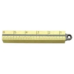 CrescentĀ® 58712N Square Plumb Bob, 3/4 in, 6 in L, Solid Brass