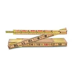 Crescent® TX46N Red End® Slide Rule, Graduations 16ths, 6 ft L, Wood