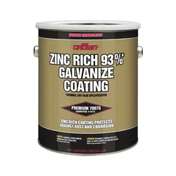 Crown® by Aervoe® 7007G Cold Galvanizing Compound, 1 Gallon Container, Bulk Liquid Form, Light Gray, 24 Hour Curing